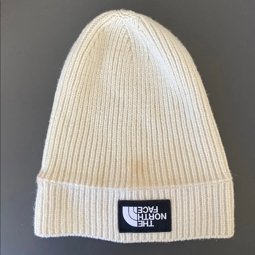 The North Face Cream Knit Beanie OS Unisex